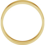 14K Yellow Gold 6 mm Ultra-Lightweight Flat Band Size 9