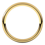 10K Yellow Gold 2 mm Comfort-Fit European-Style Band Size 7