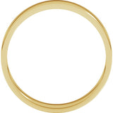 14K Yellow Gold 4.5 mm Flat Band Size 8
