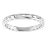 14K White Gold 1/3 CTW Natural Diamond Band
