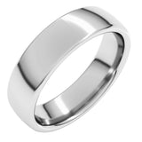 10K White Gold 5.5 mm Comfort-Fit European-Style Band Size 8