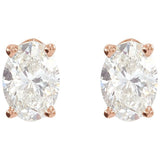 14K Rose Gold 1 1/2 CTW Lab-Grown Diamond Earrings