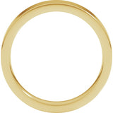 18K Yellow Gold 4 mm Comfort-Fit Flat Band Size 8.5