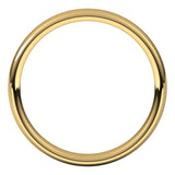 14K Yellow Gold 3.5 mm Comfort-Fit European-Style Band Size 5