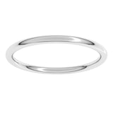 Sterling Silver 1.5 mm Comfort-Fit Full Round Band Size 7