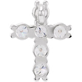 Platinum 1/4 CTW Natural Diamond Cross Pendant