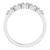 14K White 5/8 CTW Natural Diamond Anniversary Band