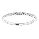 Platinum 1/4 CTW Natural Diamond Anniversary Band