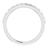 Platinum 5/8 CTW Natural Diamond Anniversary Band