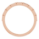 14K Rose 1/5 CTW Natural Diamond Anniversary Band