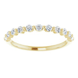 14K Yellow 1/2 CTW Natural Diamond Anniversary Band