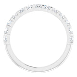 Platinum 5/8 CTW Natural Diamond Anniversary Band