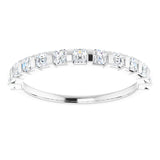 Platinum 5/8 CTW Natural Diamond Anniversary Band