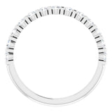 Platinum 3/8 CTW Natural Diamond Anniversary Band