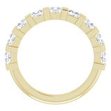 14K Yellow 1 3/8 CTW Natural Diamond Anniversary Band