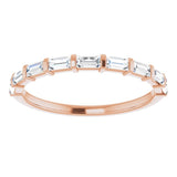 14K Rose 3/8 CTW Natural Diamond Anniversary Band