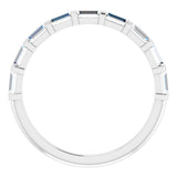 Platinum 3/4 CTW Natual Diamond Anniversary Band