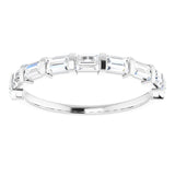 Platinum 3/4 CTW Natual Diamond Anniversary Band