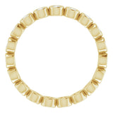 14K Yellow 3/8 CTW Natural Diamond Eternity Band Size 7