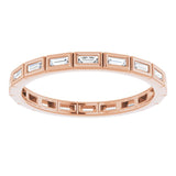 14K Rose 1/3 CTW Diamond Eternity Band