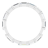 Platinum 5/8 CTW Natural Diamond Eternity Band Size 7