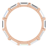 14K Rose 1 5/8 CTW Natural Diamond Eternity Band Size 7