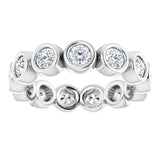 14K White 1 1/3 CTW Natural Diamond Eternity Band Size 6