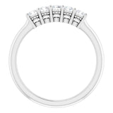 14K White 1/3 CTW Natural Diamond Anniversary Band
