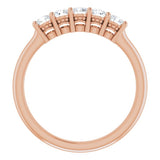 14K Rose 1/3 CTW Natural Diamond Anniversary Band