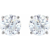 Platinum 6 mm Stuller Lab-Grown Moissanite Earrings