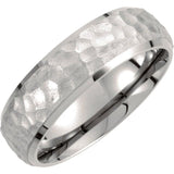 Titanium 7 mm Beveled-Edge Inlay Band Size 7