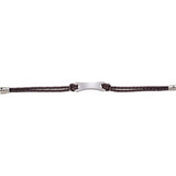 Stainless Steel 3 mm Dark Brown Leather 8 1/2" Bracelet