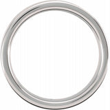 Tungsten 6 mm Comfort-Fit Flat Band Size 11