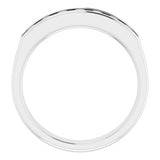 Platinum 3/4 CTW Natural Diamond Band