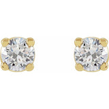 14K Yellow 1/3 CTW Lab-Grown Diamond Stud Earrings