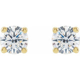 14K Yellow 1/2 CTW Lab-Grown Diamond Stud Earrings