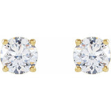 14K Yellow 1 CTW Lab-Grown Diamond Stud Earrings