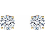 14K Yellow Gold 1 CTW Lab-Grown Diamond 4-Prong Stud Earrings