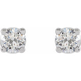 14K White Gold 3 CTW Lab-Grown Diamond Earrings