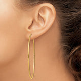 14k 1.5mm Polished Round Endless Hoop Earrings