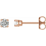 14K Rose Gold 3/8 CTW Natural Diamond Earrings