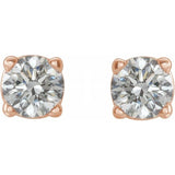 14K Rose Gold 3/8 CTW Natural Diamond Earrings