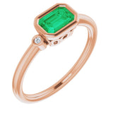 Bezel-Set Accented Ring