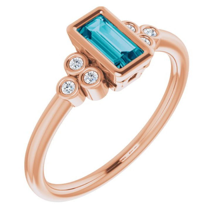 Bezel-Set Accented Ring