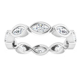 Bezel-Set Eternity Band