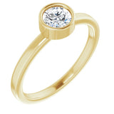 Bezel-Set Solitaire Ring